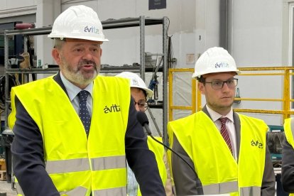 El presidente de Avintia con el alcalde de Aranda