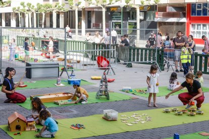 Los más pequeños disfrutaron de una ludoteca gigante.