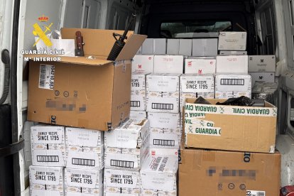 La Guardia Civil ha logrado recuperar parte de la mercancía robada