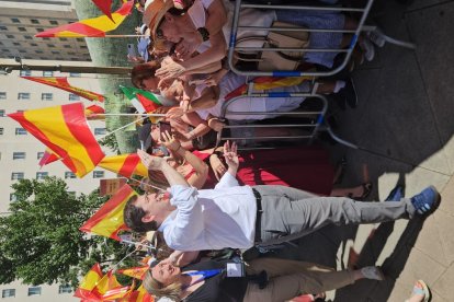El presidente del PPCyL encabeza la representación de Castilla y León en la concentración del Partido Popular contra el Gobierno de Pedro Sánchez