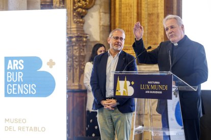 El arzobispo de Burgos, Mario Iceta, presentando la Nocturna Lux Mundi.