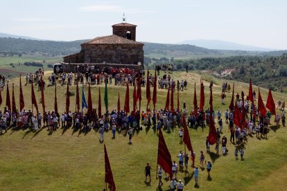 Celebración de la III edición del Encuentro de Pendones Concejiles de la provincia de Burgos, en la localidad de Torrelara.