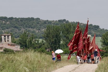 Celebración de la III edición del Encuentro de Pendones Concejiles de la provincia de Burgos, en la localidad de Torrelara