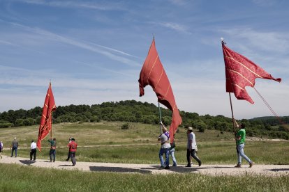 Celebración de la III edición del Encuentro de Pendones Concejiles de la provincia de Burgos, en la localidad de Torrelara