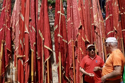 Celebración de la III edición del Encuentro de Pendones Concejiles de la provincia de Burgos, en la localidad de Torrelara