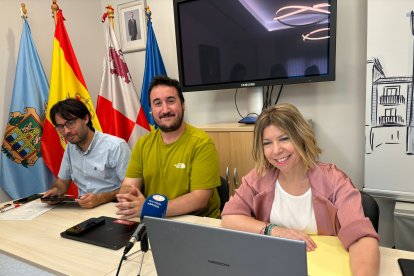 Carlos Medina, Guillermo López y Ana María Hervás