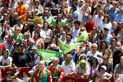 Imagen del canto del Himno a Burgos.