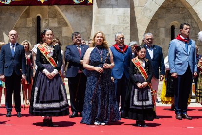 Imagen del canto del Himno a Burgos.