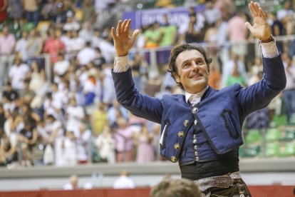 Imagen de la corrida de rejones.