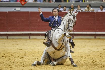 Imagen de la corrida de rejones.