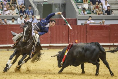 Imagen de la corrida de rejones.