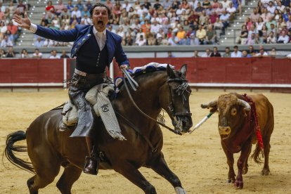 Imagen de la corrida de rejones.