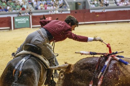 Imagen de la corrida de rejones.