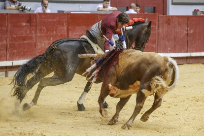 Imagen de la corrida de rejones.
