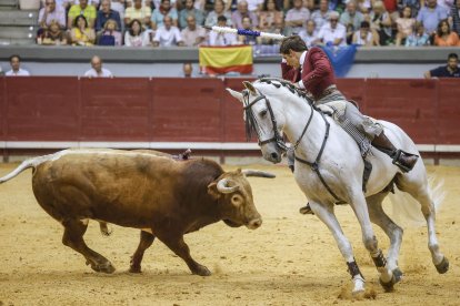 Imagen de la corrida de rejones.