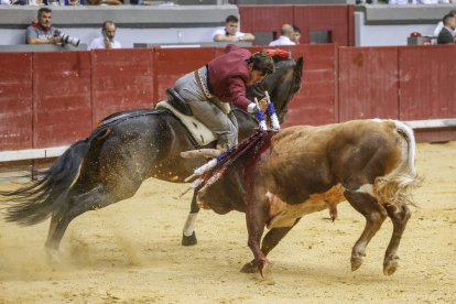 Imagen de la corrida de rejones.