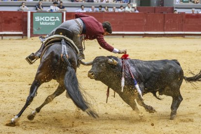 Imagen de la corrida de rejones.