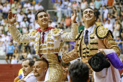 Imagen de la tercera corrida de las fiestas de San Pedro y San Pablo