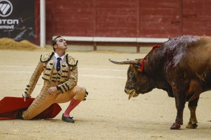 Imagen de la tercera corrida de las fiestas de San Pedro y San Pablo