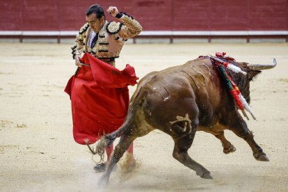 Imagen de la tercera corrida de las fiestas de San Pedro y San Pablo