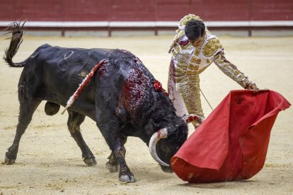 Imagen de la tercera corrida de las fiestas de San Pedro y San Pablo