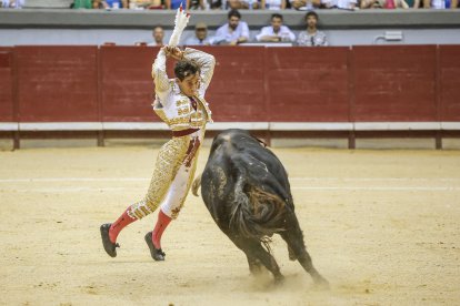Imagen de la tercera corrida de las fiestas de San Pedro y San Pablo