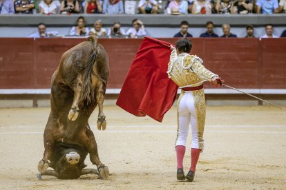 Imagen de la tercera corrida de las fiestas de San Pedro y San Pablo