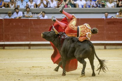 Imagen de la tercera corrida de las fiestas de San Pedro y San Pablo