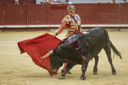 Imagen de la tercera corrida de las fiestas de San Pedro y San Pablo