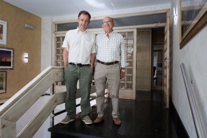 El presidente de Asfoso Pedro Antonio Marín Gil y el director técnico Pedro Antonio Medrano