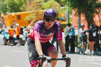Rodrigo Álvarez destacó en las llegadas al sprint.