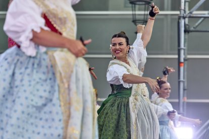 Imagen de la inauguración del Festival de Folclore.