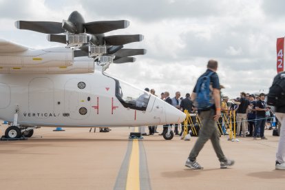Vertical Aerospace's VX4 aircraft on static display at the Royal International Air Tattoo, 18 July 2025.

Photo by Adam Gasson / Vertical Aerospace