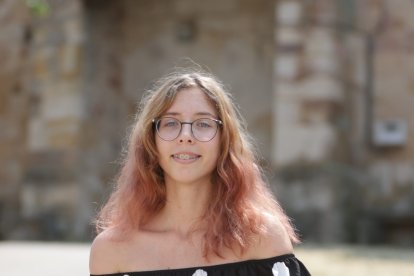 Valeria, ucraniana pregonera de las fiestas de tardobispo