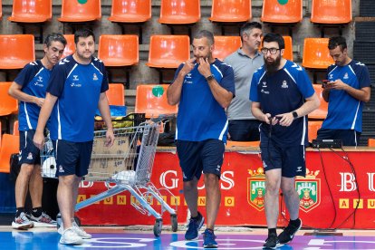 Imagen del primer entrenamiento del San Pablo Burgos.