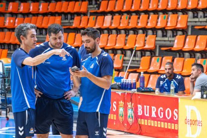 Imagen del primer entrenamiento del San Pablo Burgos.