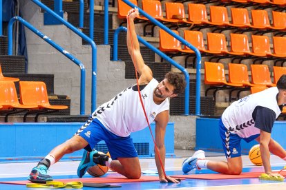 Imagen del primer entrenamiento del San Pablo Burgos.