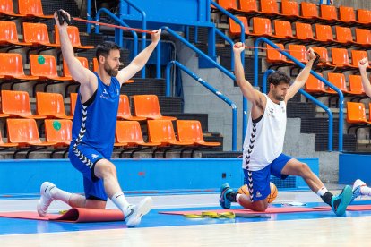 Imagen del primer entrenamiento del San Pablo Burgos.