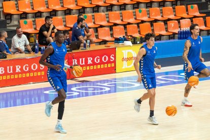 Imagen del primer entrenamiento del San Pablo Burgos.