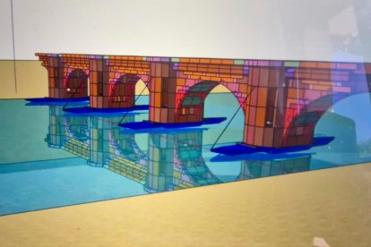 Recreación digital del puente.