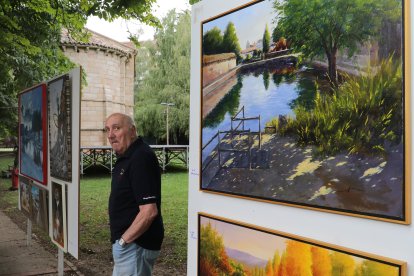 Arte al aire libre en la Huerta Guadián durante las fiestas de San Antolín de Palencia organizado por el grupo Muriel reune a 44 artistas de España y Francia