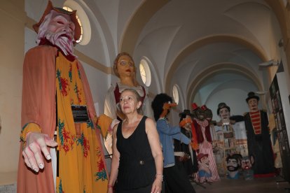 La casa de los Títeres en Paredes de Nava (Palencia), en la imagen la actriz y colaboradora de Miguel Ángel Ordoñez, Irene Antolín