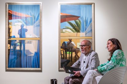 Eduardo Naranjo y Laura Sebastián, de la Fundación Círculo Burgos.