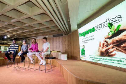 Rueda de prensa de valoración sobre el programa Hogares Verdes del Aula de Medio Ambiente de Fundación Caja de Burgos.