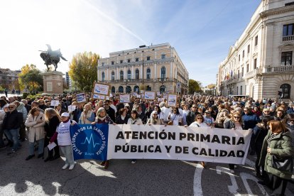 3.500 burgaleses participaron en la manifestación organizada por la Plataforma de la Sanidad Pública de Burgos.