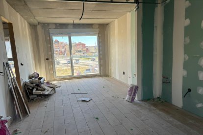 Obras de las nuevas viviendas colaborativas de Aranda