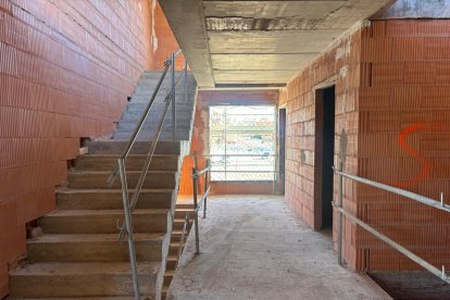 Obras de las nuevas viviendas colaborativas de Aranda