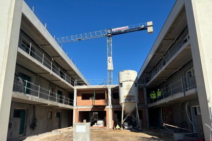 Obras de las nuevas viviendas colaborativas de Aranda