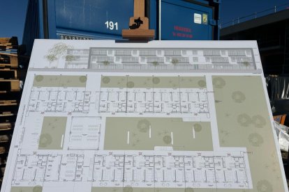 Obras de las nuevas viviendas colaborativas de Aranda