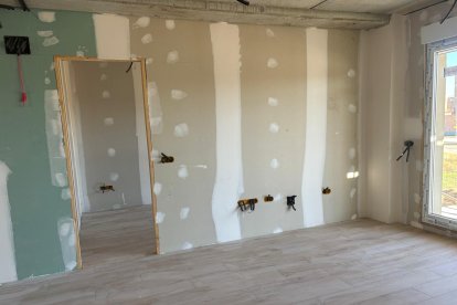Obras de las nuevas viviendas colaborativas de Aranda